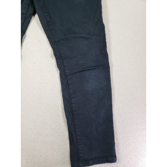 WT02 Jeans Mens 34×30 Black Denim Mid Rise Straight Wide Leg Gurnge Outdoor - Picture 3 of 9